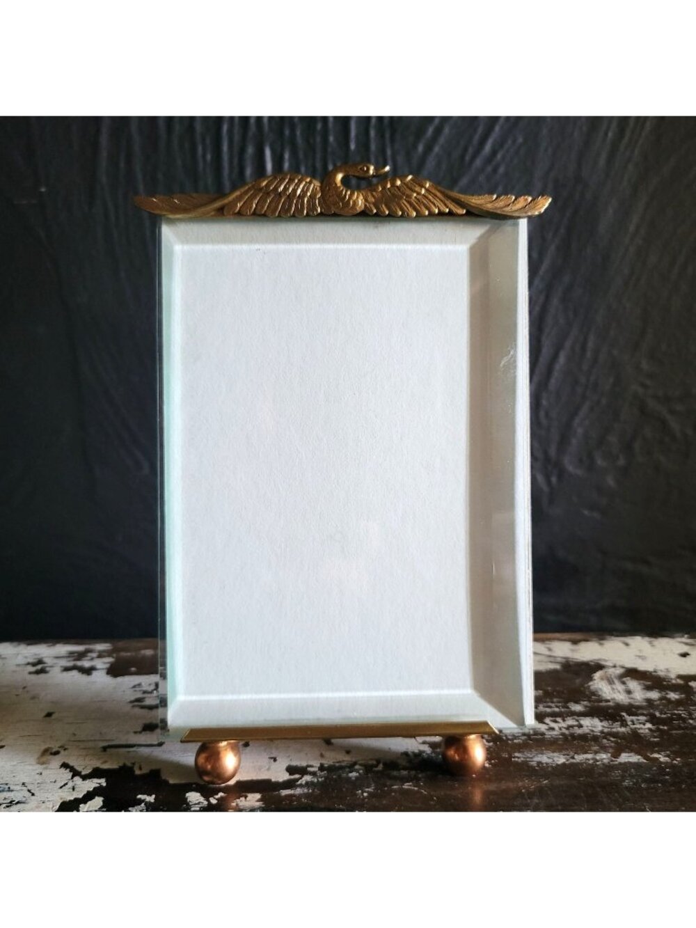 Vtg La Paris Studios Swan Picture Frame French Revival Style Photo Frame 3.5 x 5